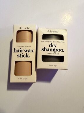 Kitsch Beige Hair Wax Stick & White Dry Shampoo Duo